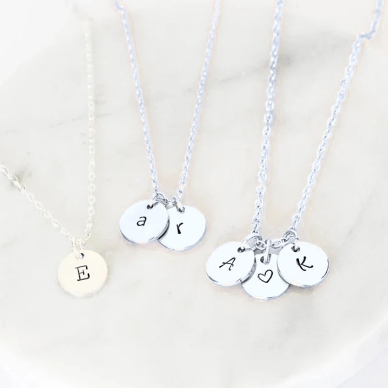 Collier de maman, finition argentée
